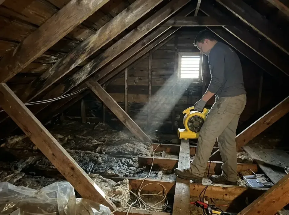 attic-water-damage-drying-proc-007 — frequently asked questions, Emergency Water Extraction & 24/7 Flood Response in Dalton,…